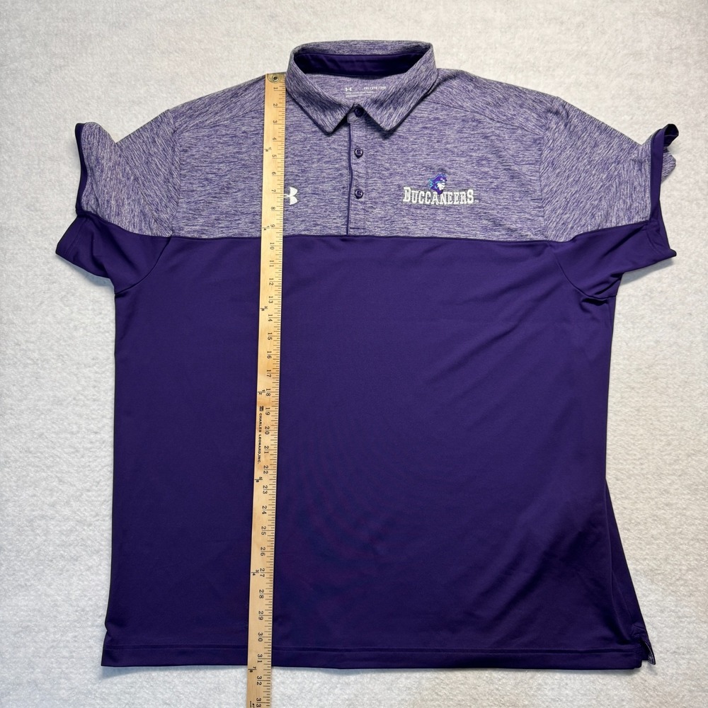 Florida South‎ Western College Buccaneers Polo Shirt Purple by Under Armour 2XL - Picture 9 of 12